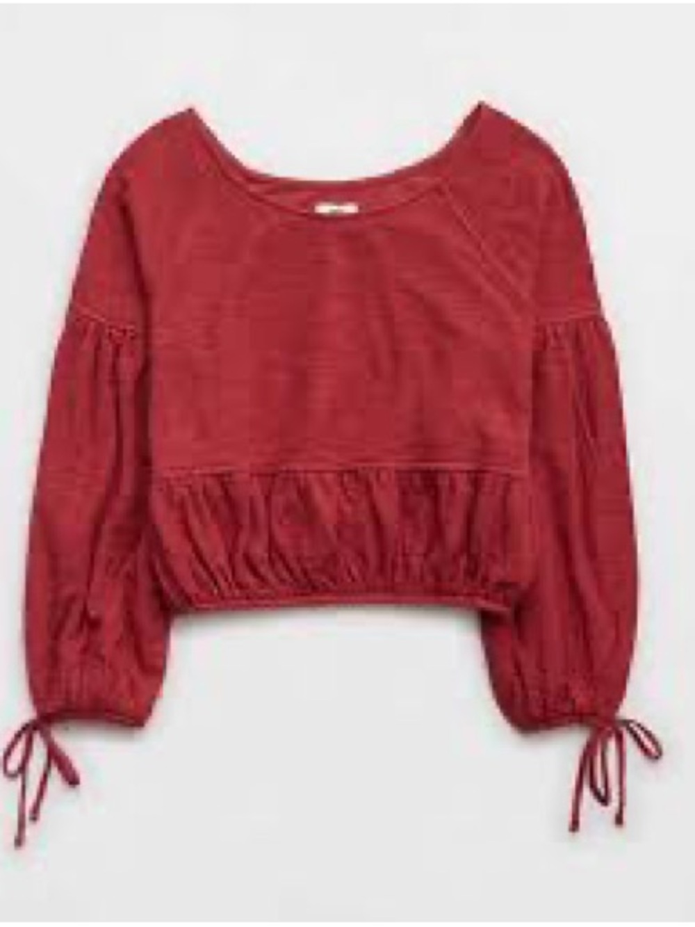 aerie Red Cropped top